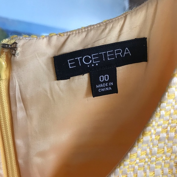 Etcetera Spring Pastel Yellow Dress - Picture 5 of 9